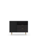 Komoda K1D2SZ NUBIA czarny mat