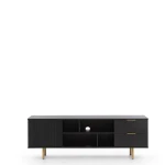 Szafka RTV 150 cm NUBIA czarny mat