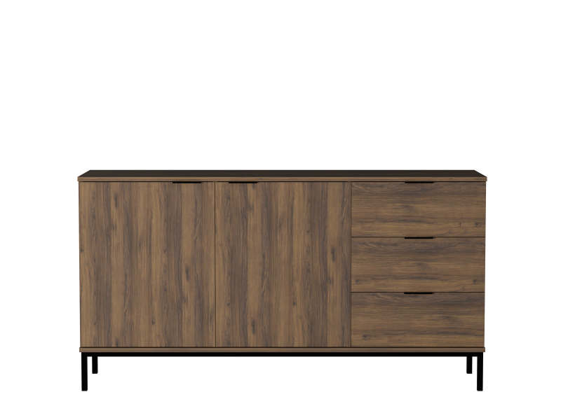 Przejdź do produktu Komoda K2D3SZ 150 cm PULA orzech warmia