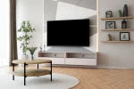 Zestaw Szafka RTV Tebris 200 Cashmere i Stolik SIGMA B Dąb artisan