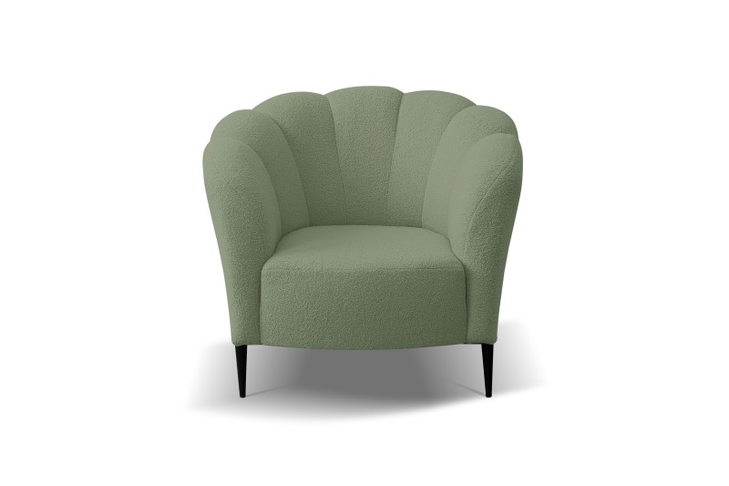 Przejdź do produktu Fotel MARONTI boucle zielony